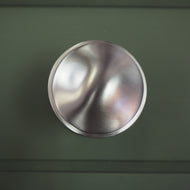 Satin chrome round centre door knob