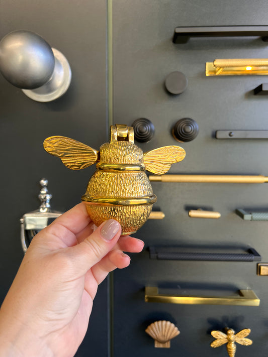 Polished Brass Bee Door Knocker