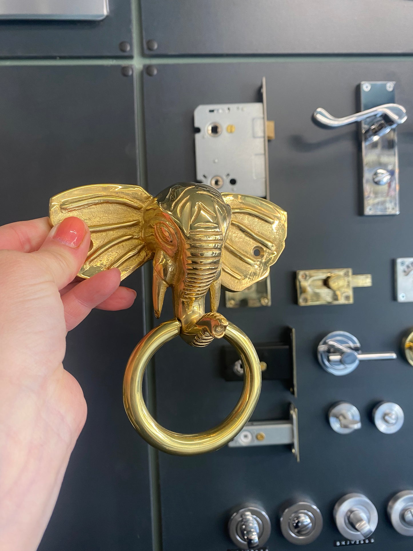 Elephant door knocker