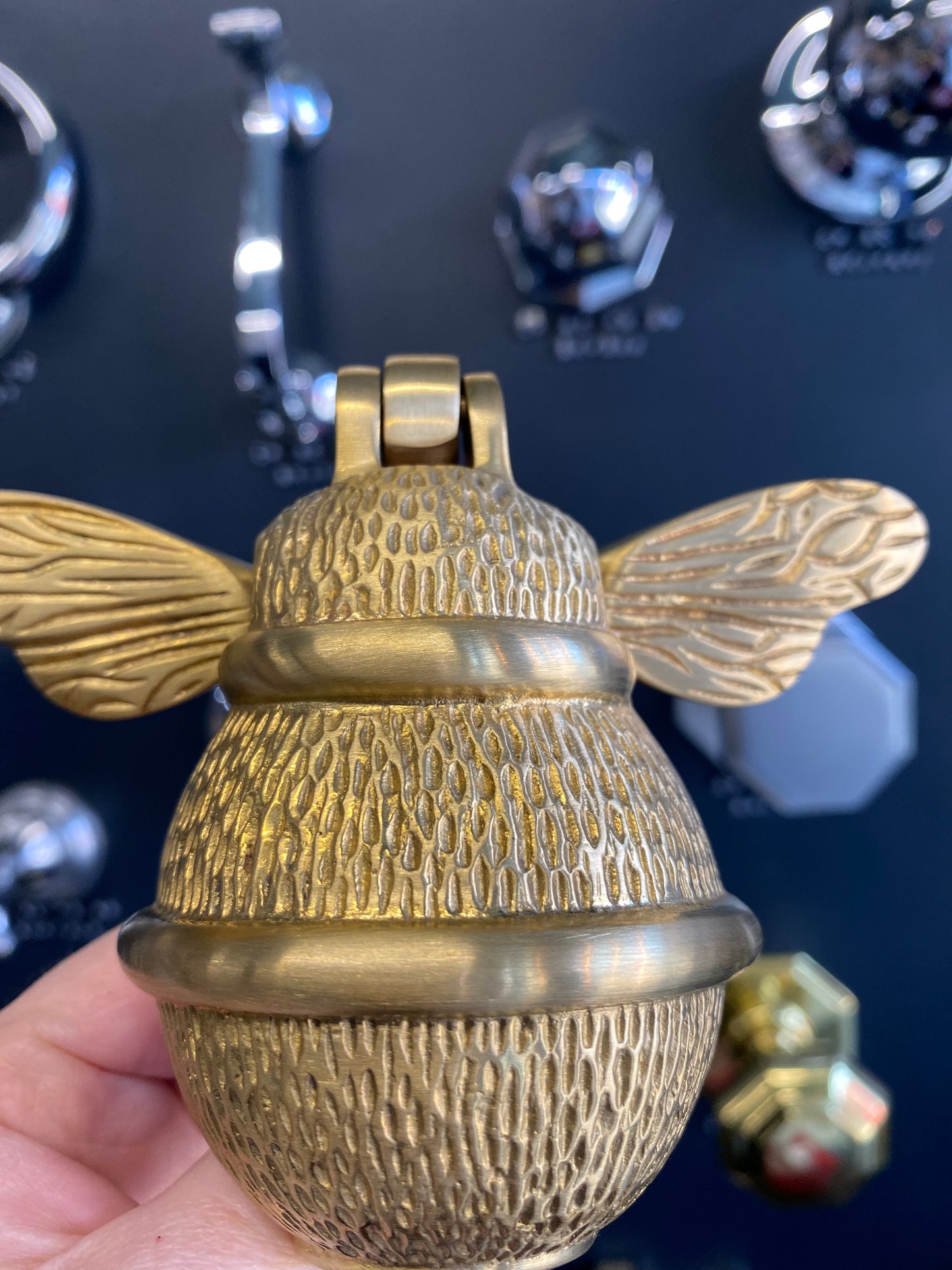 Satin Brass Bee Door Knocker