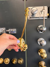 Load image into Gallery viewer, Polished brass hat and coat hook
