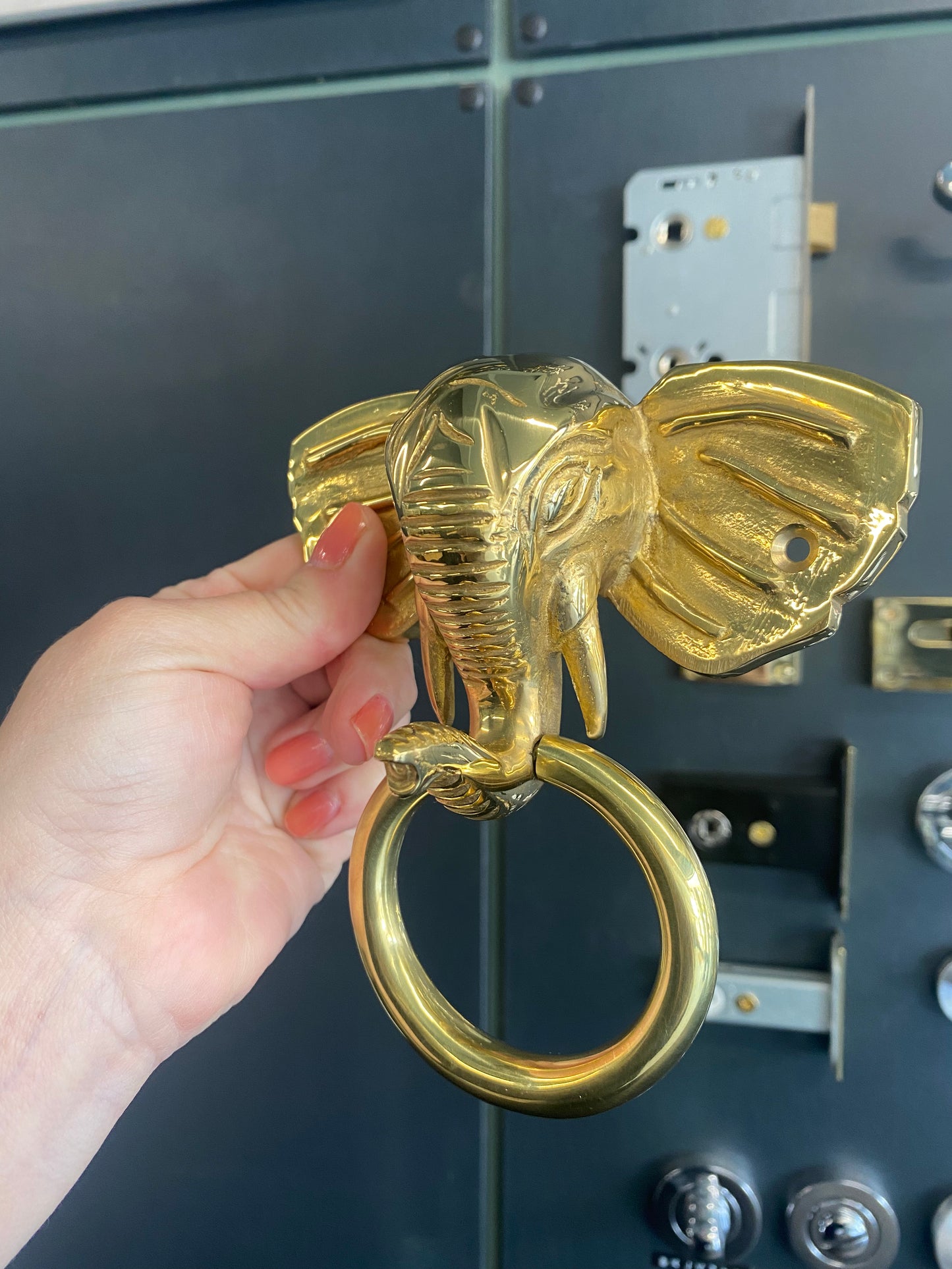 Elephant door knocker