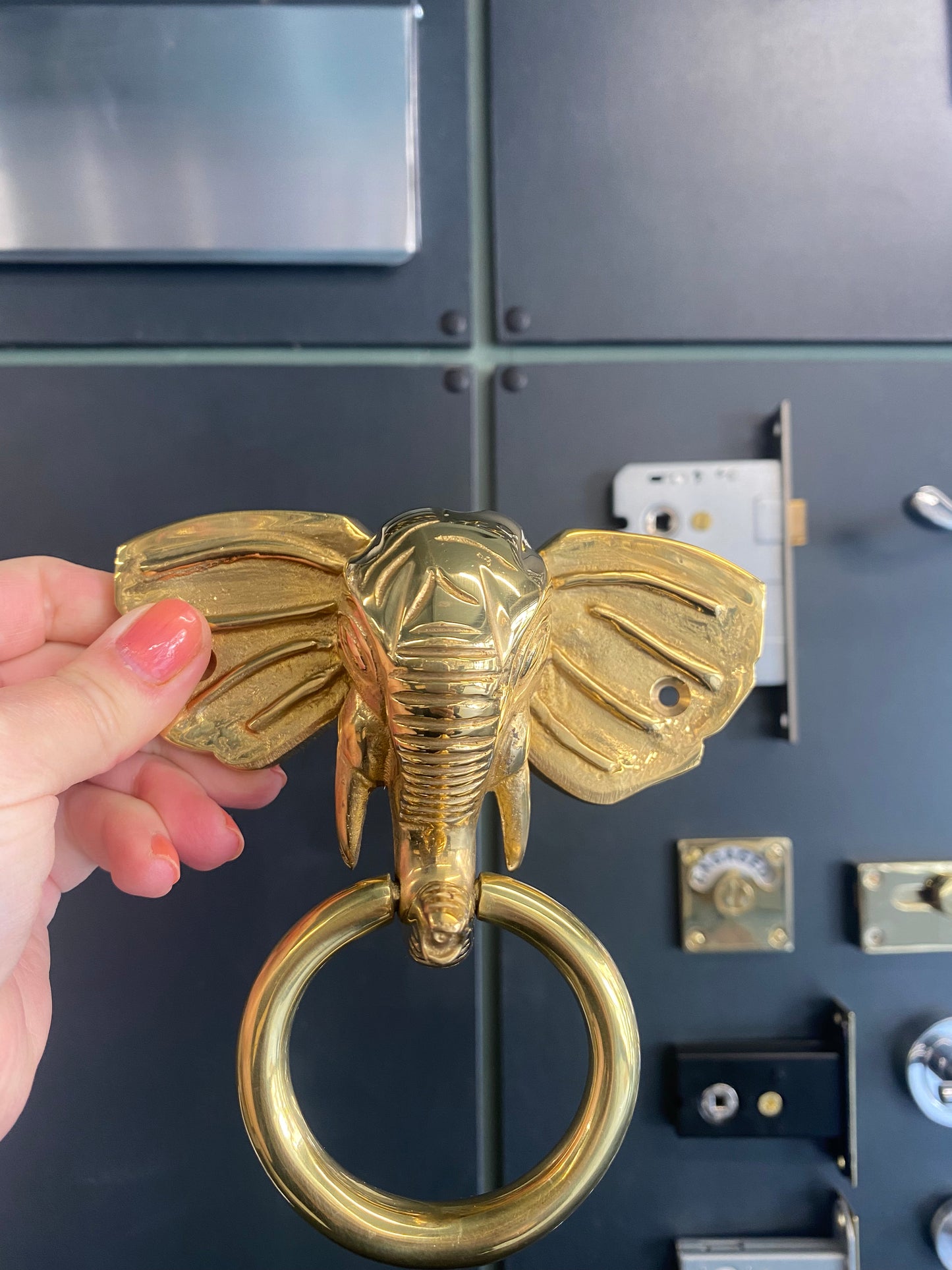 Elephant door knocker