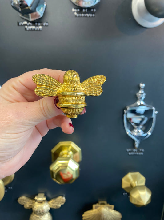 Brass Bee Drawer Cabinet Knob