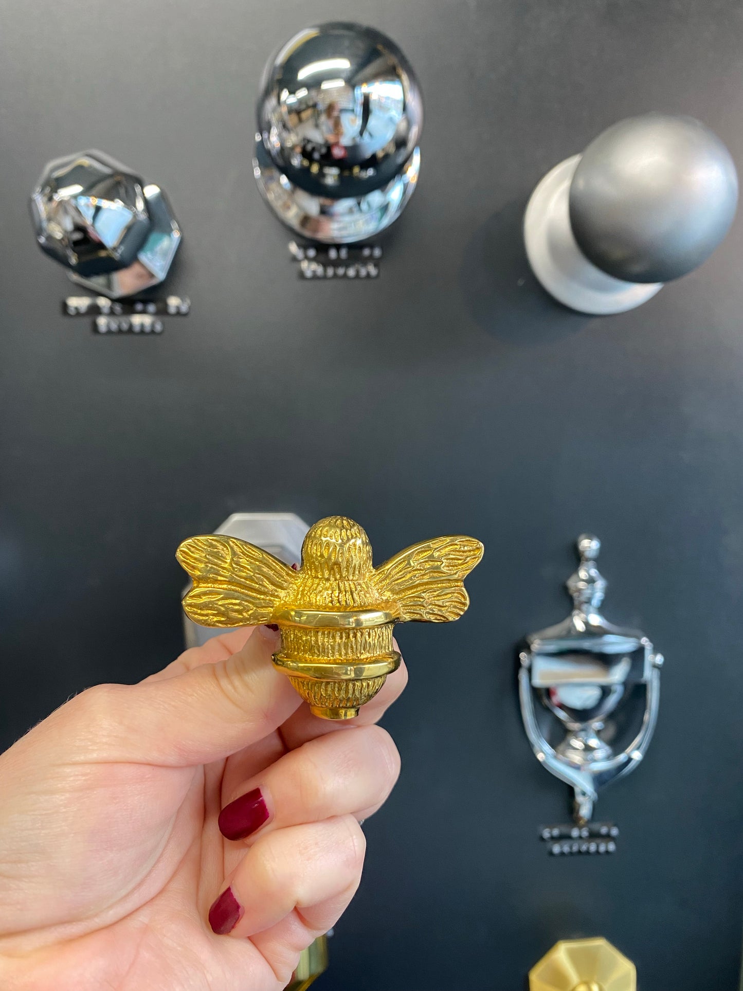 Brass Bee Drawer Cabinet Knob