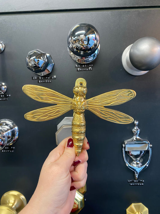 Brass Dragonfly Door Knocker