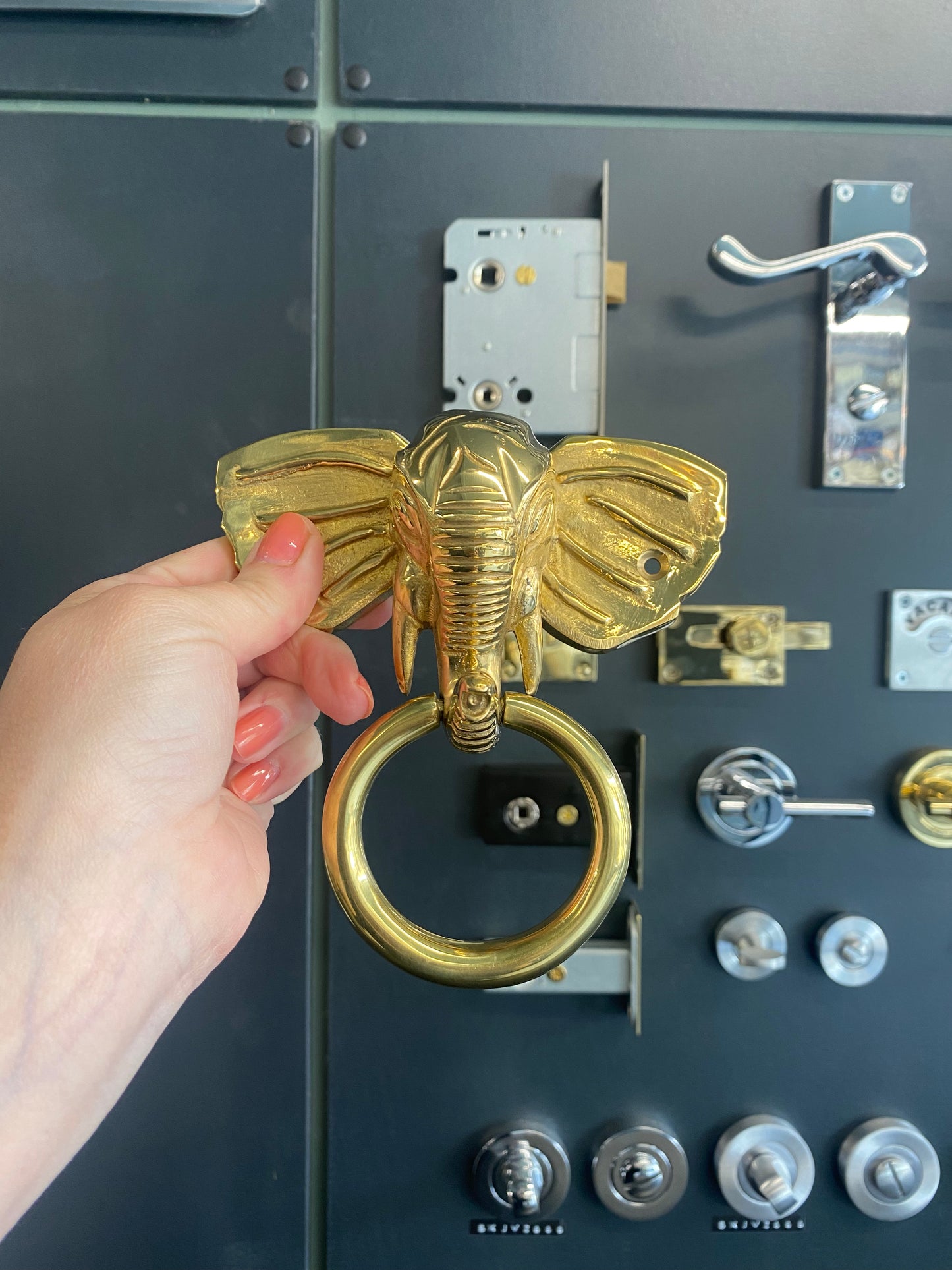 Elephant door knocker