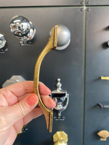 Distressed Brass Cabinet Pull