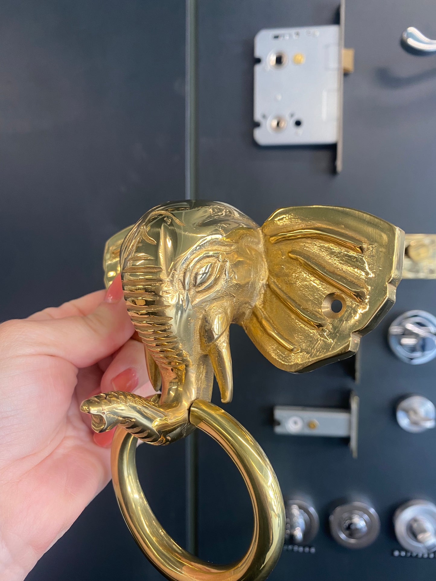 Elephant door knocker