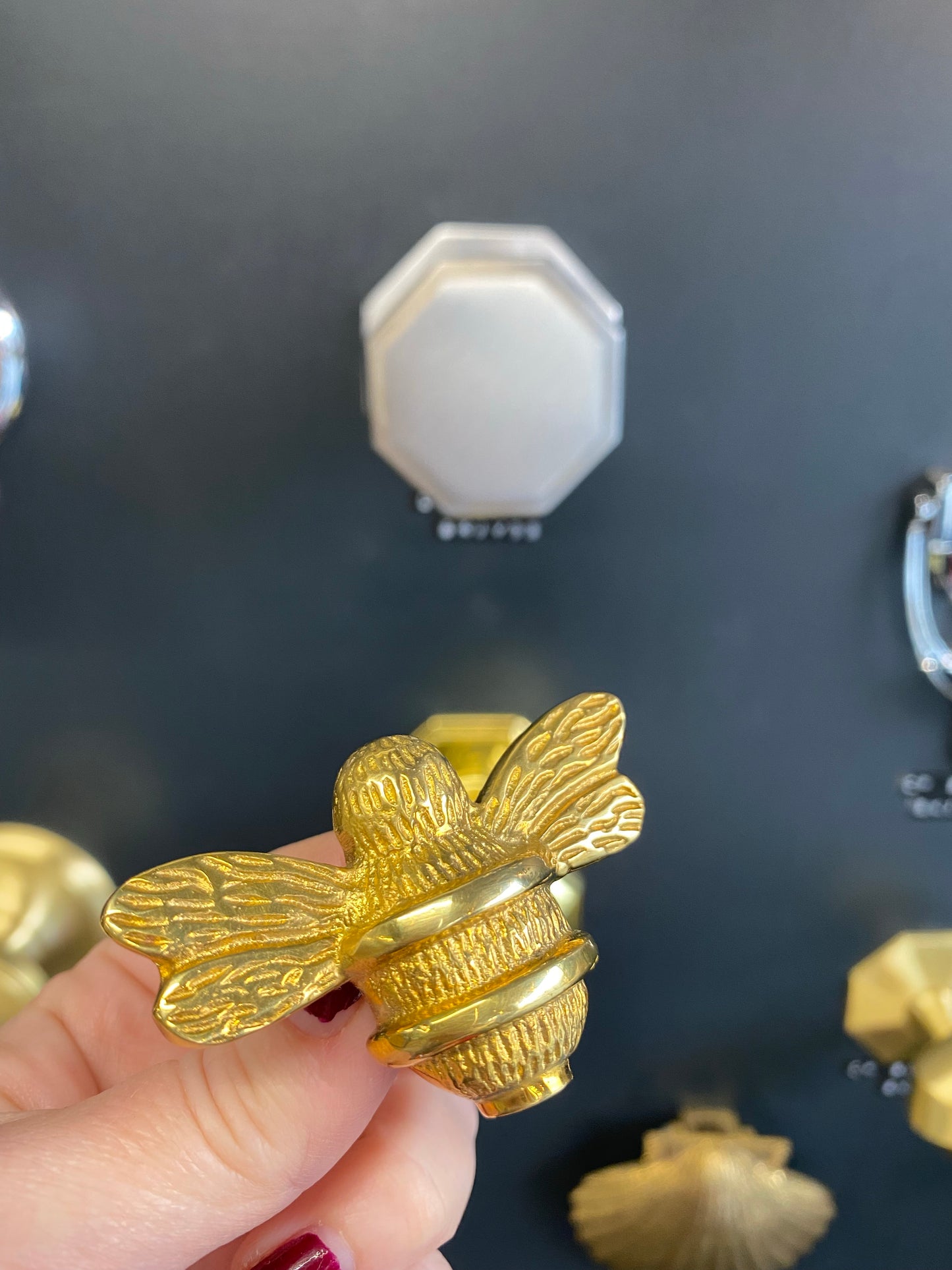 Brass Bee Drawer Cabinet Knob