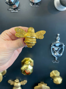 Brass Bee Drawer Cabinet Knob