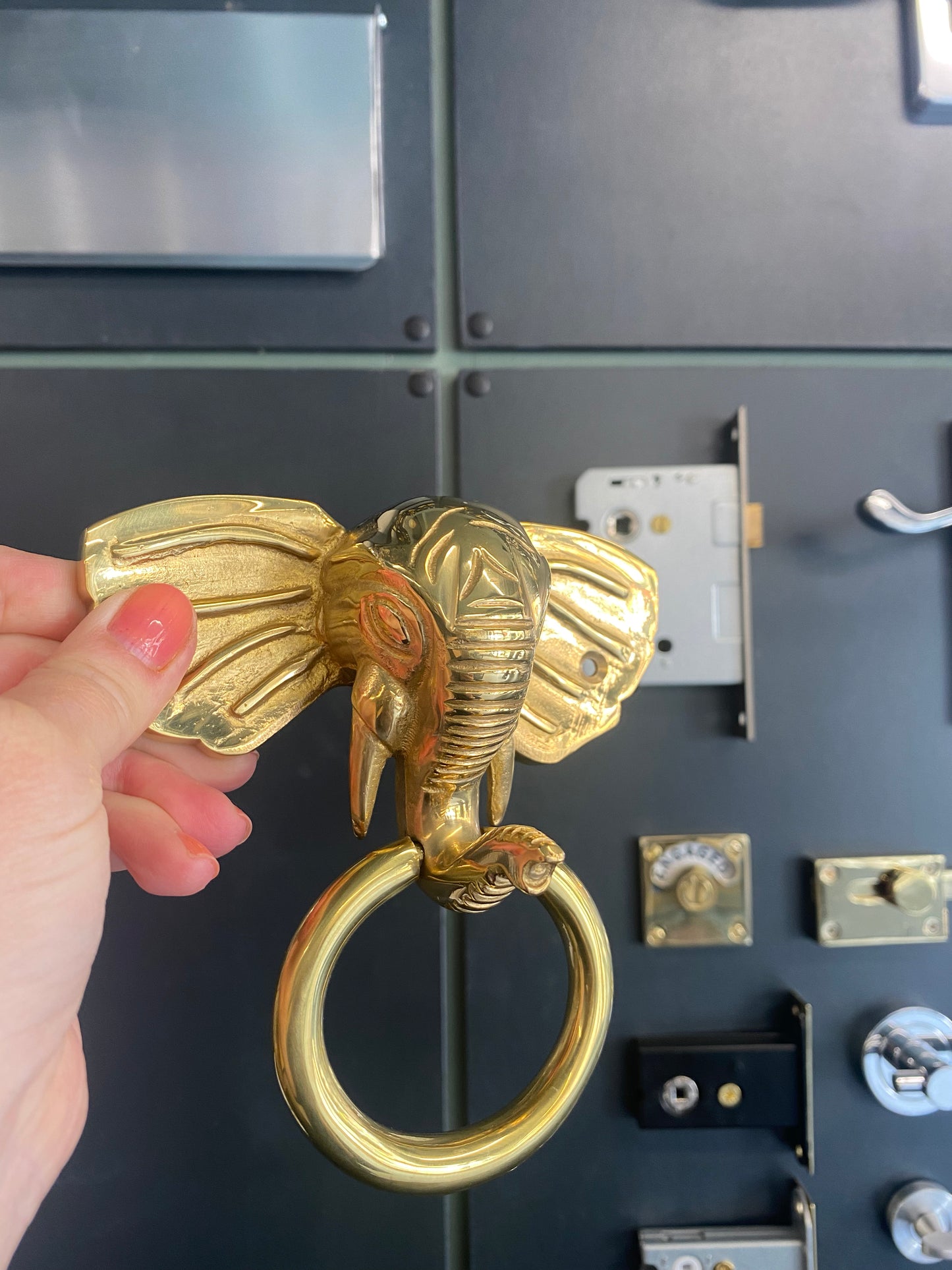 Elephant door knocker