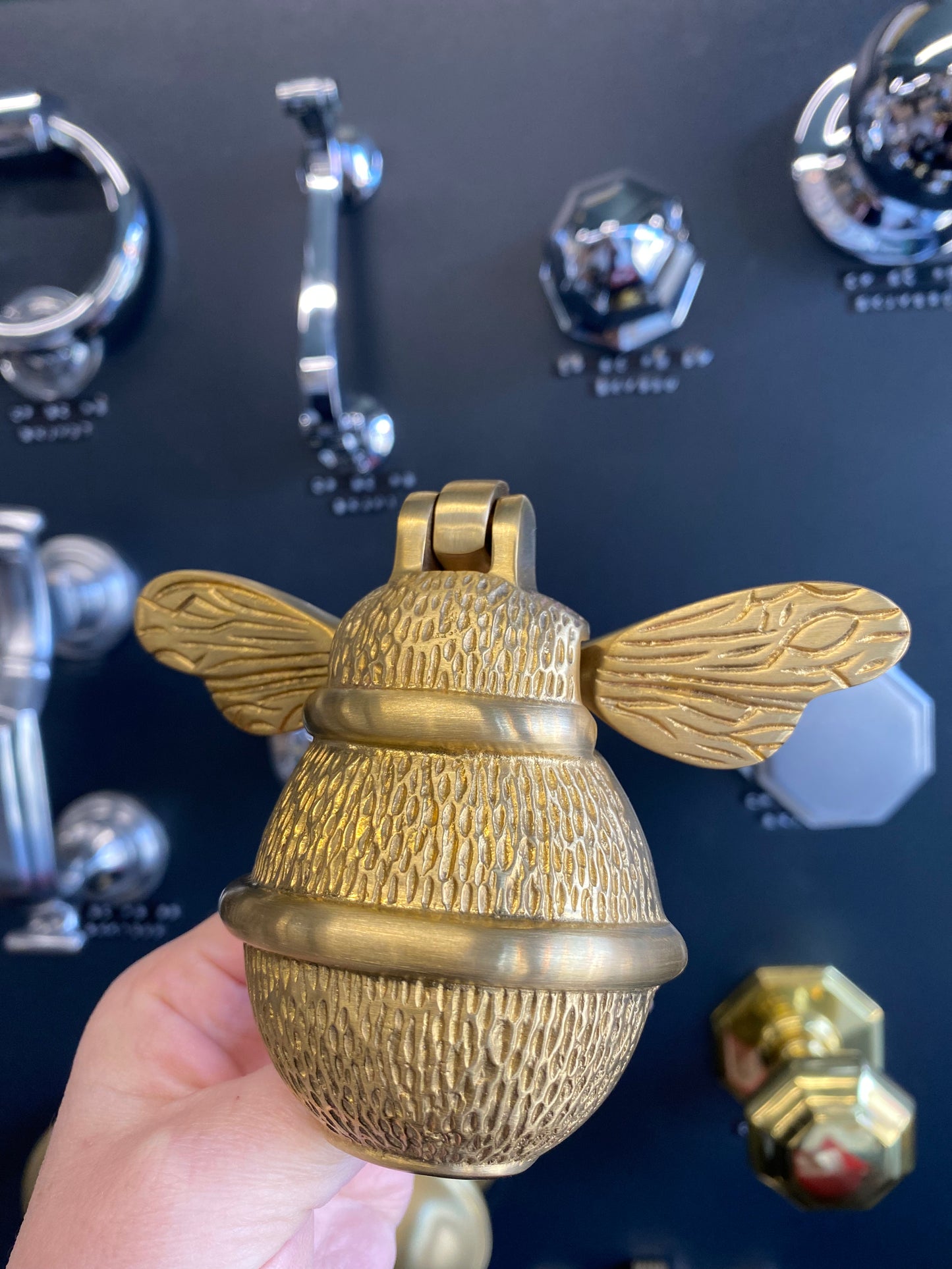 Satin Brass Bee Door Knocker