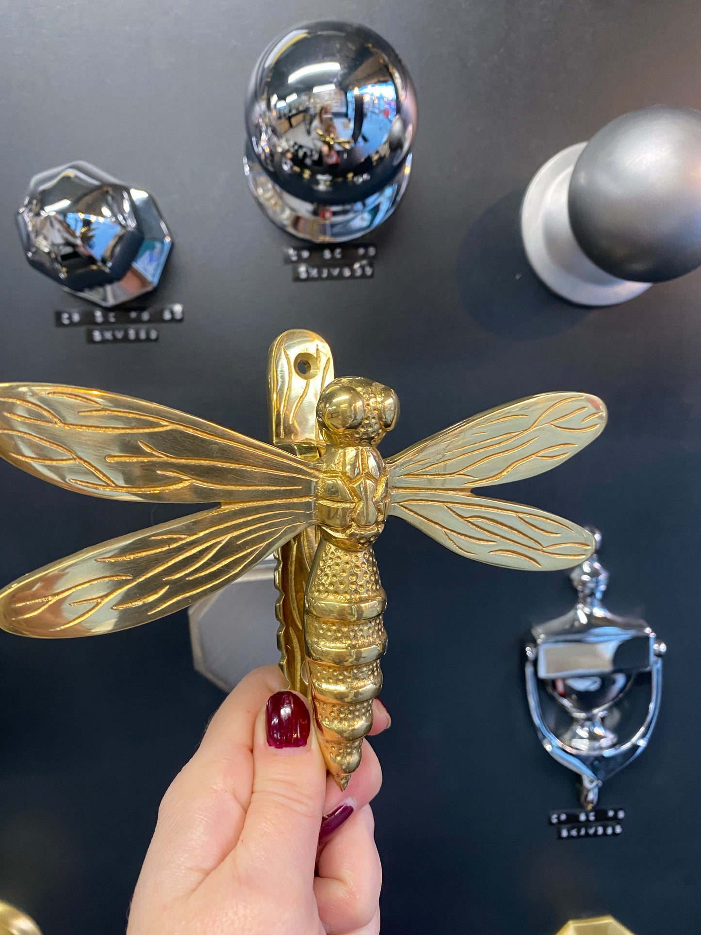 Brass Dragonfly Door Knocker