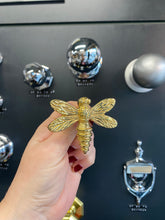 Load image into Gallery viewer, Brass Dragonfly Drawer Knob